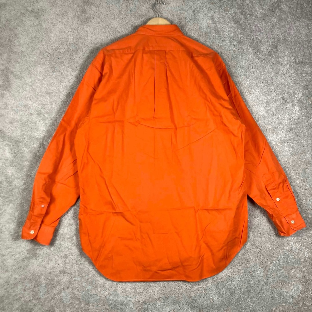 Vtg Ralph Lauren Button Down Shirt Lot 2 Mens M Orange Blaire Blake Long Sleeve - Picture 10 of 16